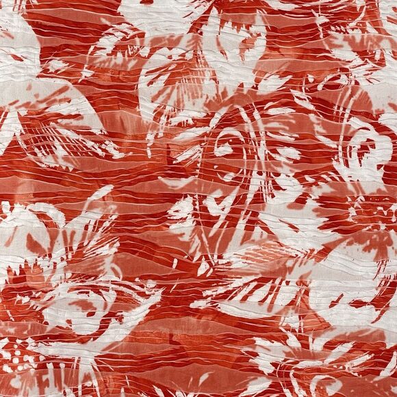 CJ Banks 3X-Large Top Floral Sleeveless Stretch Scoop Neck Textured Semi-Sheer - Picture 3 of 6